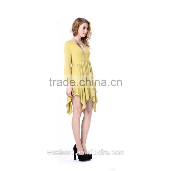Brand Design Low Price Lady's Casual Block Dress Women Clothes photo-3