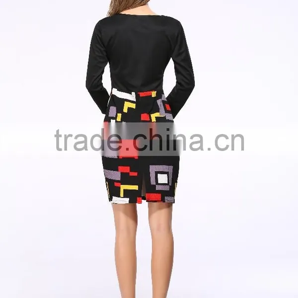 Top Grade Club Strapless Constrat Pipe Bandage 2017 New Design Ladies Dress DS20 photo-3