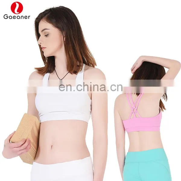 Women Bulk Bras Strip Gym Jogging Sexy Yoga Private Label Blank Plus Size Sports Custom Made Manufacture Stylish Sexy Bra