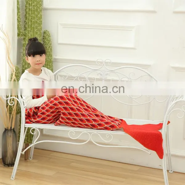 High Quality Home Blanket Children Mermaid Tail Blanket photo-5