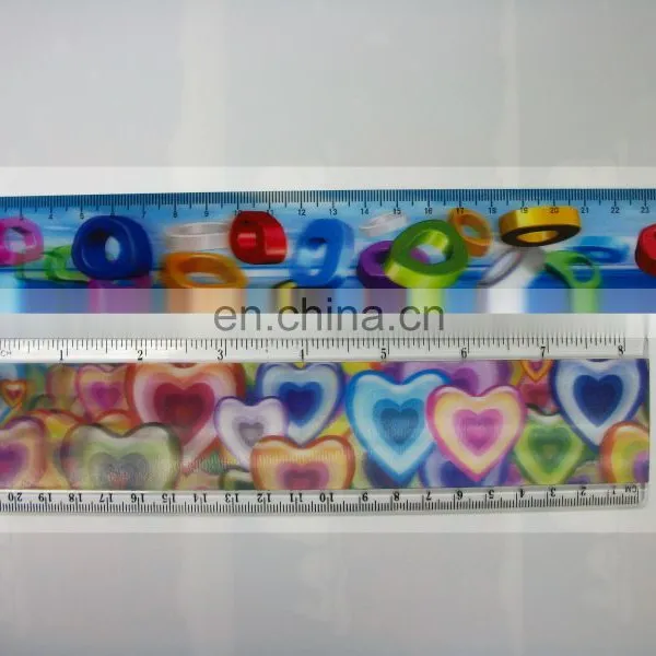 UV Printed Lenticular Effect Measures t Ruler