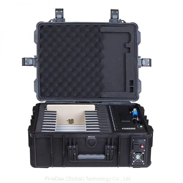 Mobile IPad Cart With Backup Lithium Battery- Portalbe Charging Station for IPad & Tablet photo-3