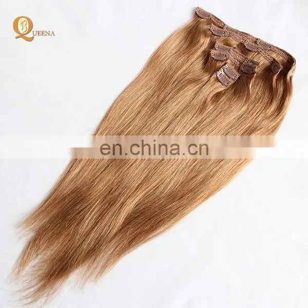 Factory Direct OEM 120 160 220 260grams Set Double Drawn Clip in Hair Extension Full Head Set photo-2
