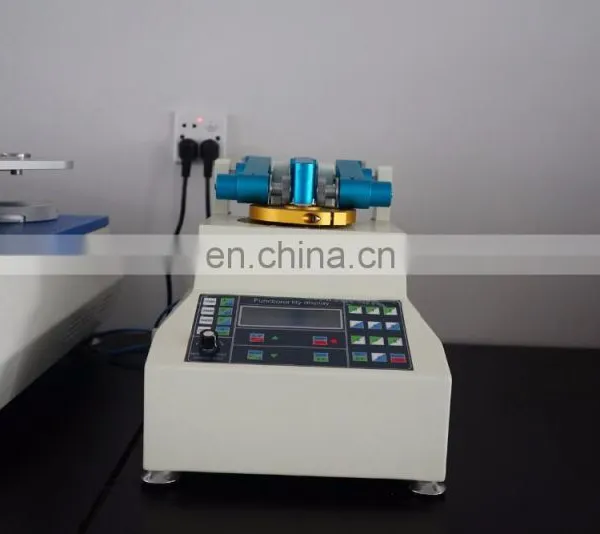 Electronic Taber Abrasion Resistance Tester for Rubber Leather Textile Plastic photo-5