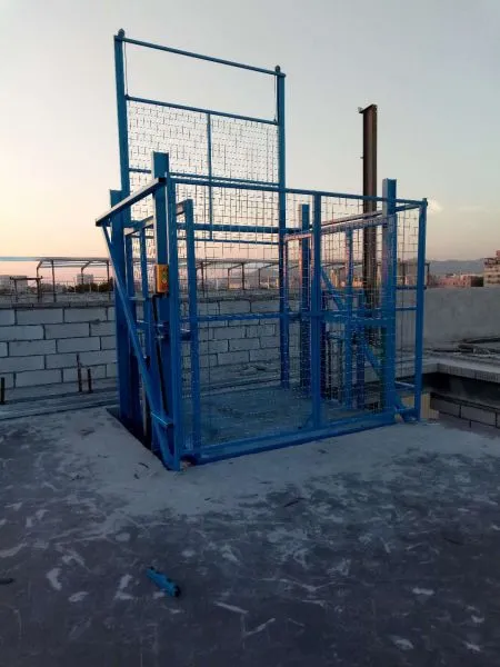 Hydraulic Platform Lift Hydraulic Freight Elevator Self-supporting Frame Structure photo-2