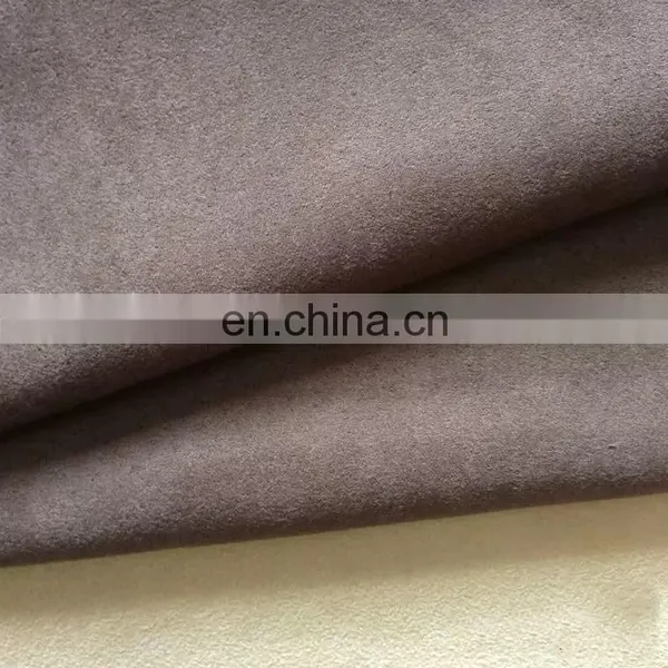 2019 Wholesale 100% Polyester Sofa Faux Suede Fabric for Home Textile photo-2