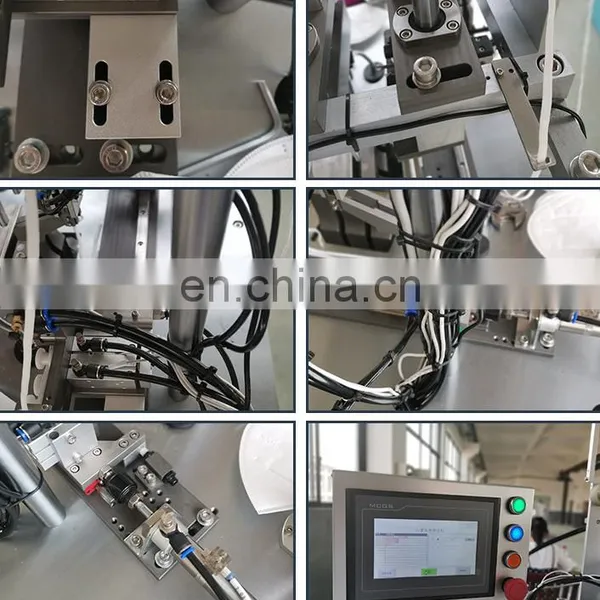High Efficiency Semi Automatic Ultrasonic Disposable Face Mask Ear Loop Double Head Spot Welding Machine photo-6