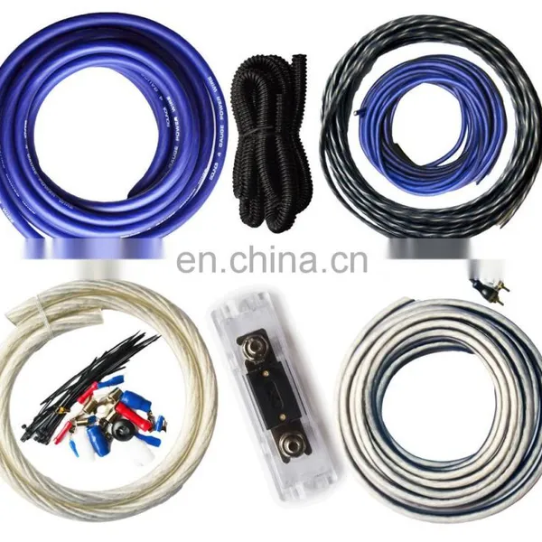 High Quality Frosted and Transparent Car Amplifier Installation Wiring Kit With Nylon Sleeve,audio Amplifier Kit photo-3
