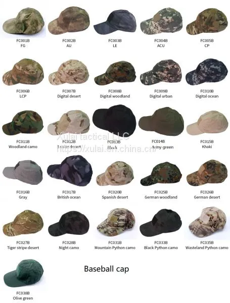 Camouflage Military Baseball Cap Hat photo-5