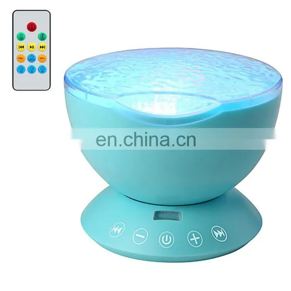 LED Remote Control Undersea Lamp Music Player Night Light Ocean Wave Projector for Kids Christmas Gifts photo-2