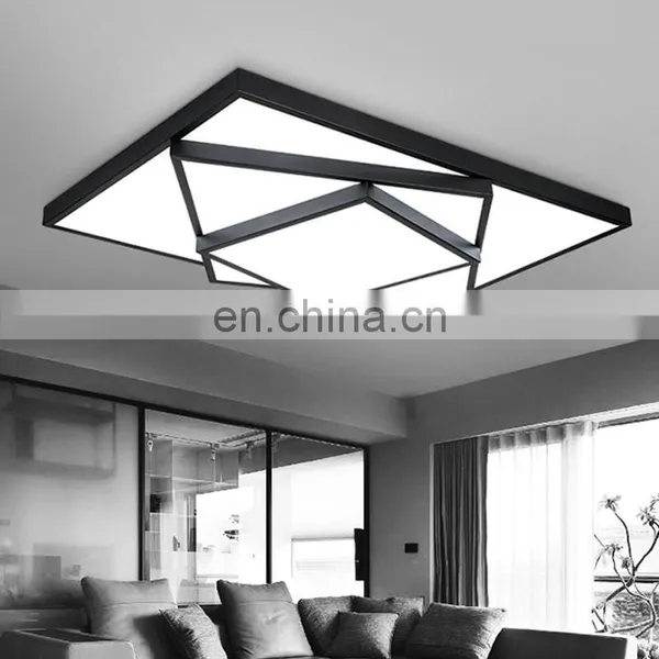 Modern Minimalist Living Room LED Ceiling Lamps Indoor Rectangular Bedroom Ceiling Pendant Light photo-5