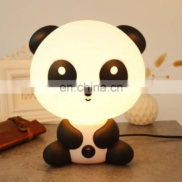 Baby Kid Bedroom Desk Panda Cartoon Animal Plug in Night Light photo-3