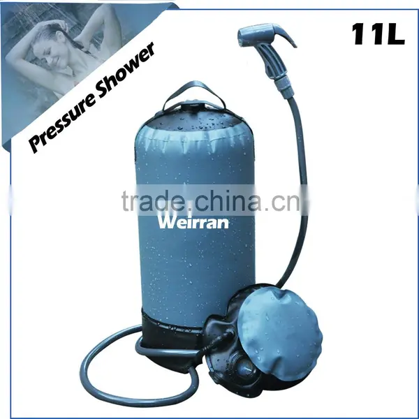 (74674) New Design Hot Sales Patent Portable Solar Outdoor Camping Pressure Shower Quality Choice