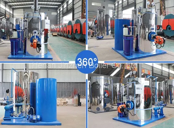 35-1000Kg/h Vertical Gas Oil Industrial Steam Boiler, Mini Steam Generator For Food Processing Machinery photo-5