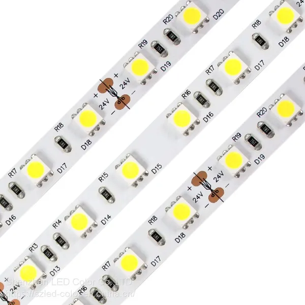 High Brightness Flexible Led Strip 5050 Smd 12v 24v White Color Led Light Strip Light photo-3