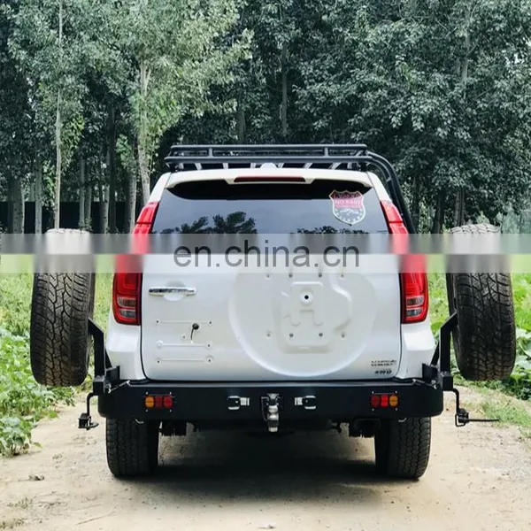 Runde Good Quality Modification For Haval H9 Sahara Double Spare Tire Bumper Long-distance Off-road Modified Rear Bumper Power Group