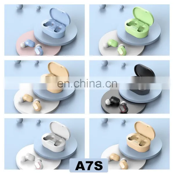 Factory Price for A7S Earphones Wired True HiFi Wireless E7S TWS Headphones I7s I12 Sport Earbuds Wireless Earphone photo-3