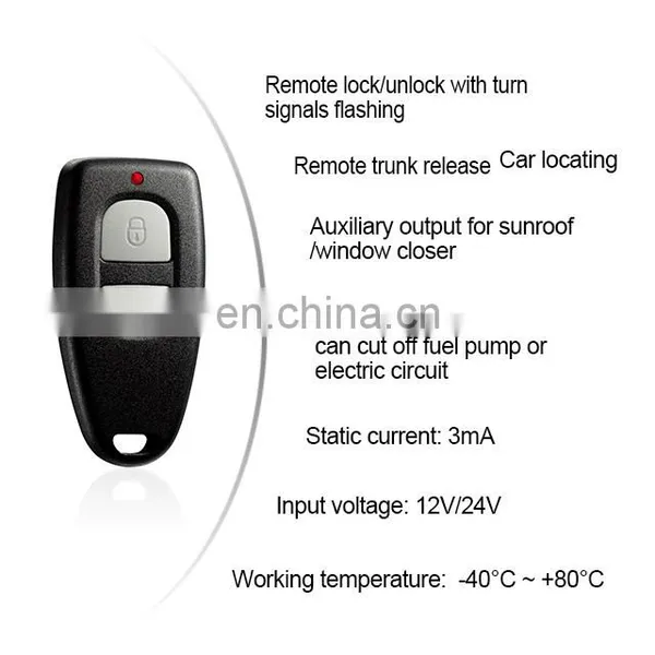 Promata Remote Keyless Kit for Car Central Locking System DC 12V/24V photo-3