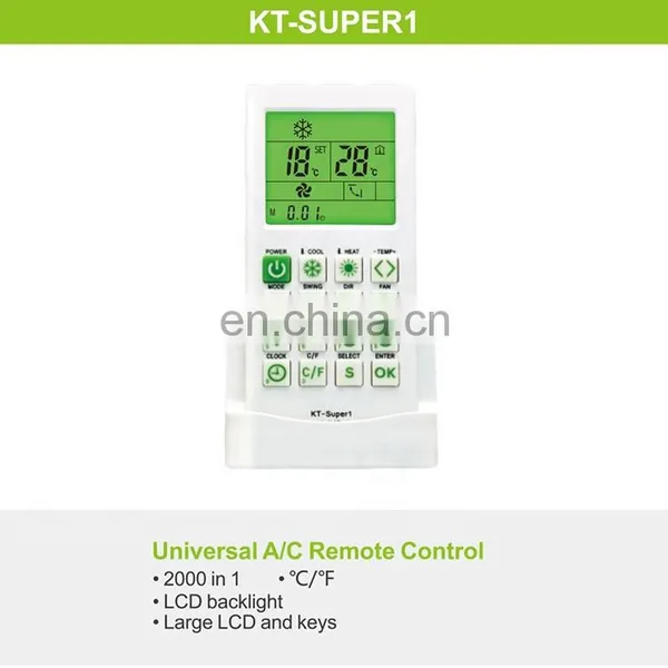 Air Conditioner AC Universal Remote Control With LCD Backlight KT-SUPER1 photo-4