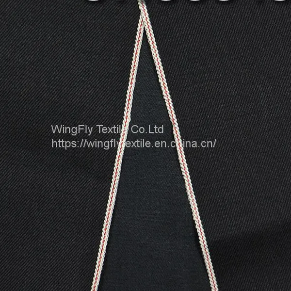 12oz 99% Cotton 1% Elastic Black Right Twill Jeans Denim Fabric 29/30 