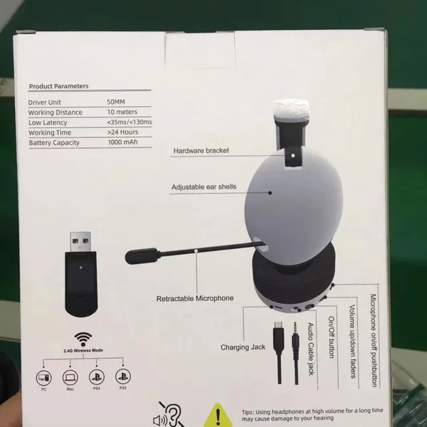 Elevate Your Gaming Experience With Our 2.4G Wireless Gaming Headphones Product_ID 1011!