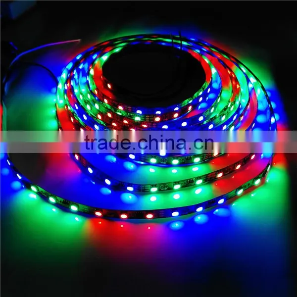 5M 300leds Magic Color WS2811 5050 SMD RGB LED Strip Black PCB 60 LEDs/M DC12V photo-4