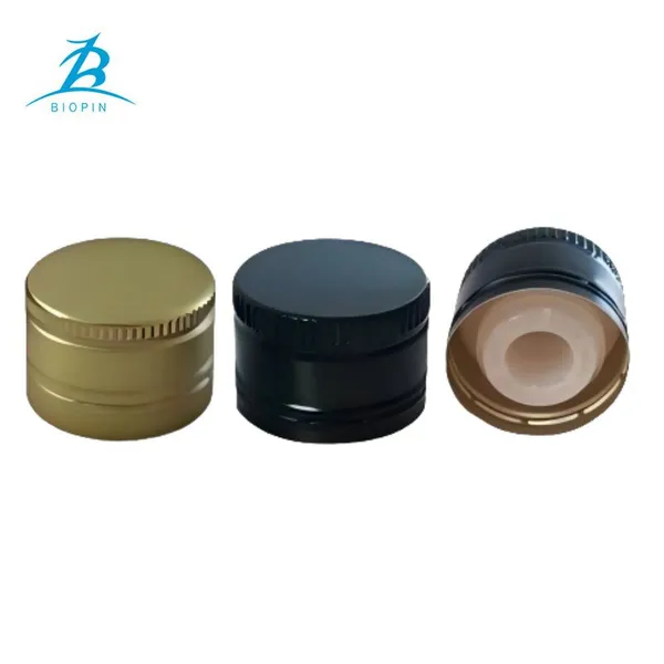 31.5mm Aluminum Bottle Cap Closure Olive Oil Aluminium Screw Cap for Olive Oil Glass Bottle photo-4