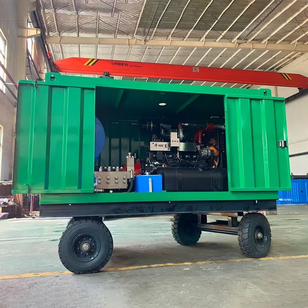 High Pressure Water Jet Drain Cleaning Equipment 240bar Diesel Large Sewer Jetting Machine New Condition Manufacturer's Product