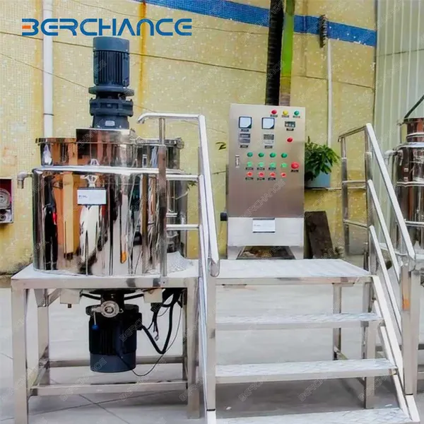 Stainless Steel Liquid Wash Mixing Tank With Wall Scraper and Agitator photo-4