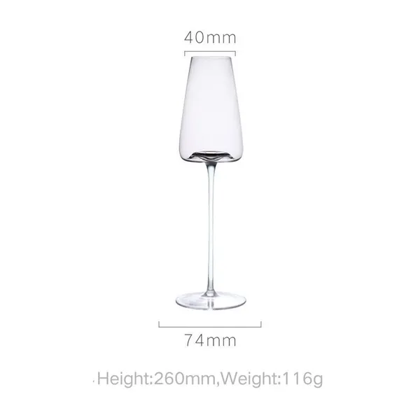 Free Samples Clear Luxury Goblet Crystal Wine Glasses Stemless Red Wine Glass Lead Free Long Stem Glassware photo-5