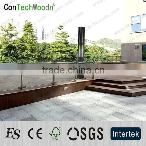 Width Wood and Plastic Composite Flooring