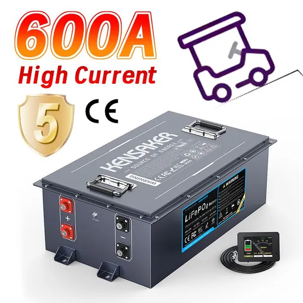 OEM Factory Lifepo4 Golf Cart Lithium Battery 36V 48V 51.2v 60v 72V 100ah 150ah 200ah 300ah Lifepo4 Battery Pack for Golf Cart