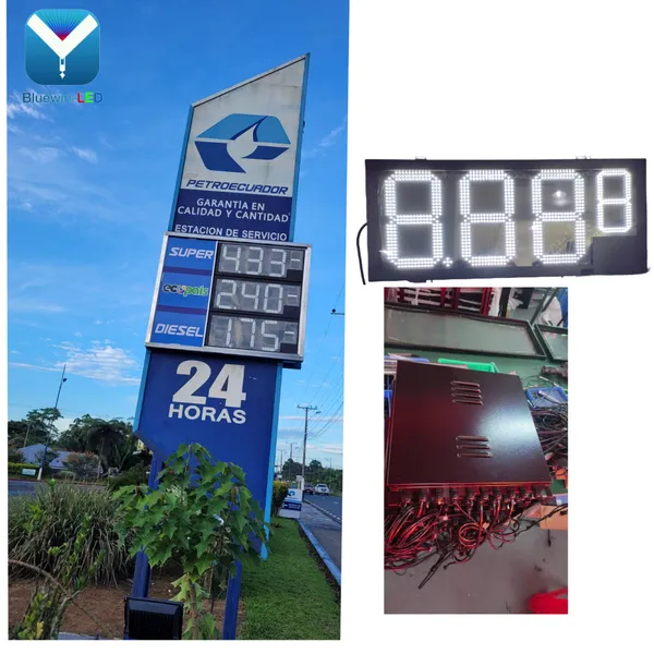 Ecuador Italy 8.888 Gas Station Led Gas Price Signs photo-1