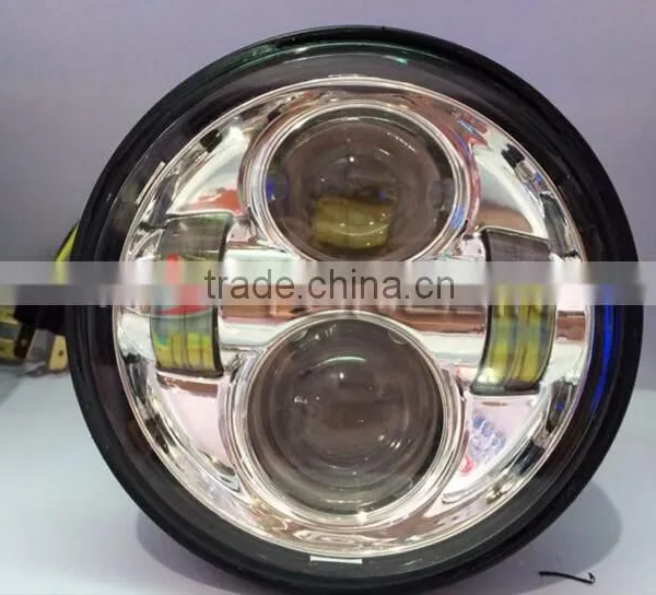 DOT 40w Headlight Led DC10~100V 20/40W Hi/Lo Beam Round Motorcycle Headlight for Harley photo-2