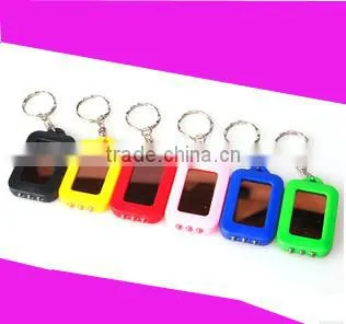 2015 Cheap Plastic Led Solar Power Keychain photo-3