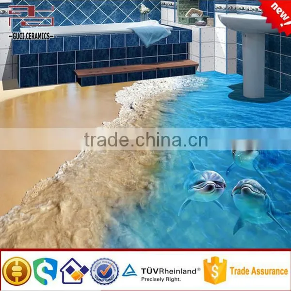 3d Flooring Tile for Bathroom Seaworld Picture Porcelain Wall and Floor 3d Tile photo-5