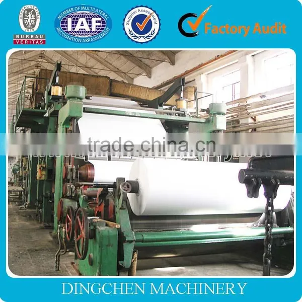 1092mm Double-dryer Can And Double-cylinder Mould Cultural Paper/A4 Paper Making Machine