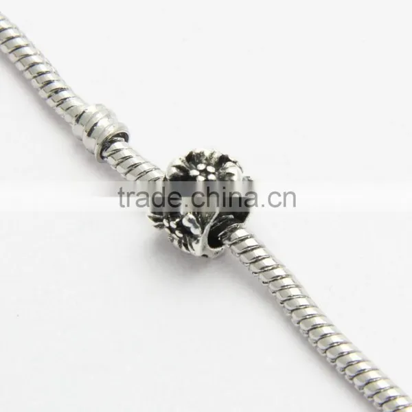 Anti-silver DIY Bracelets Neckalces Accessories Big Hole Metal Slide Beads photo-3