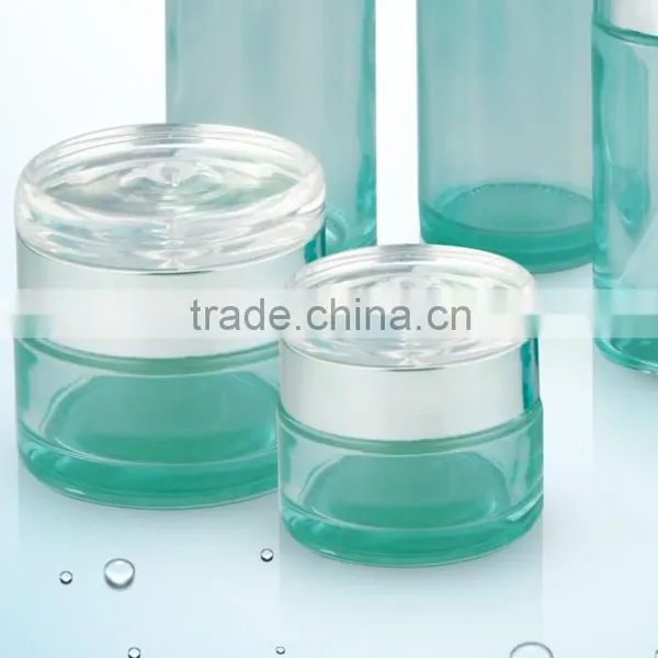 Wholesale 30g,50g Glass Jar 40ml,100ml,120ml Glass Round Bottle Packing Cosmetic photo-2