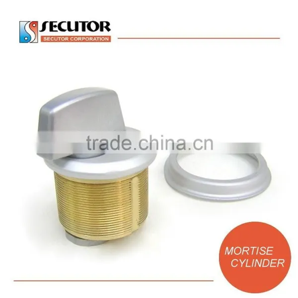 Security Round Thumb Brass Cylinder Lock photo-3