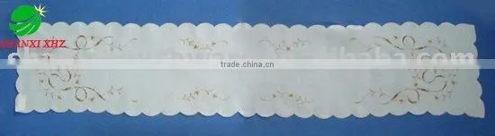 100% Polyester Embroidery Table Runner Houseware Household Textile