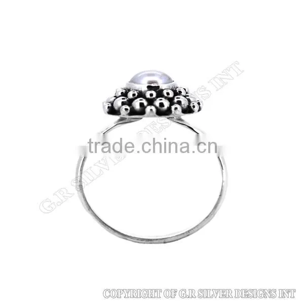 Pearl Rings for Sale,gemstone Ring Wholesale,sterling Silver Rings With Stones photo-2