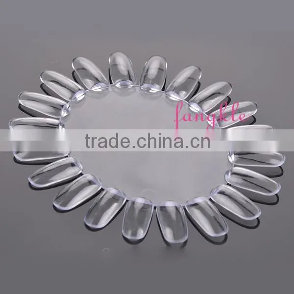 Hot Selling Nail Art Color Display Plastic Oval Nail Color Chart photo-2