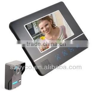 7" Color Monitor Touch Key Video Door Phone Doorbell Intercom System Dynamic Inspection Photo Shooting With 2G SD Card
