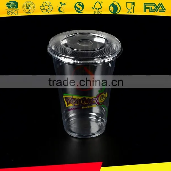 Plastic Cup Printing/custom Plastic Cups/plastic Smoothie Cups With Lids for Wholesale photo-6