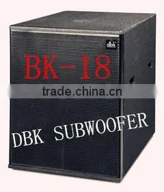 18 Inch Subwoofer Speaker/ High Power 600-1200W Subwoofer (BK-18)from GuangZhou ,china