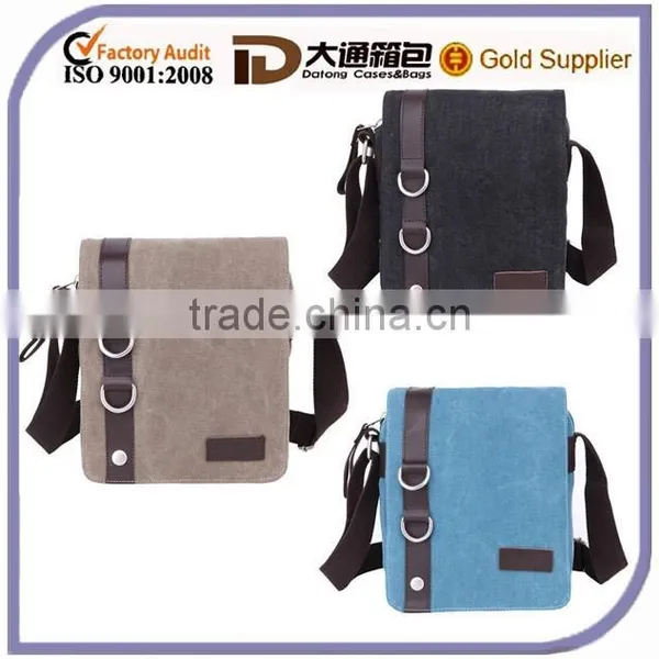 Men's Canvas Laptop Tool Box Shoulder Messager Business Briefcase Bag