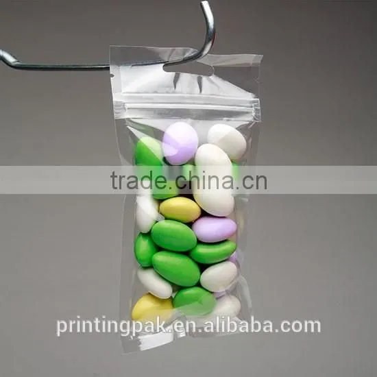 Reclosable Hanging Zipper Barrier Bags Clear for Food Protecting photo-4