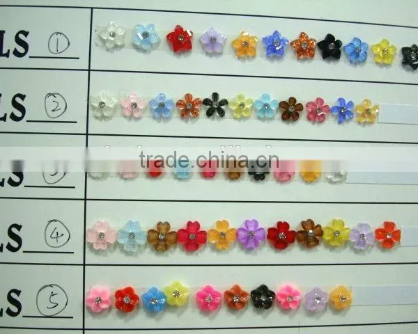 100pcs/bag Sweet Style Flower 3D Nail Art Decoration