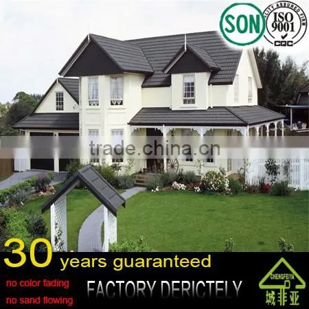 Real Sand Stone Coated Chip Metal Roof Tiles for Many Types photo-4